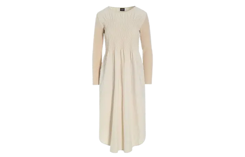Bitte Kai Rand - Fukkura Poplin Dress Ivory - UNNA S