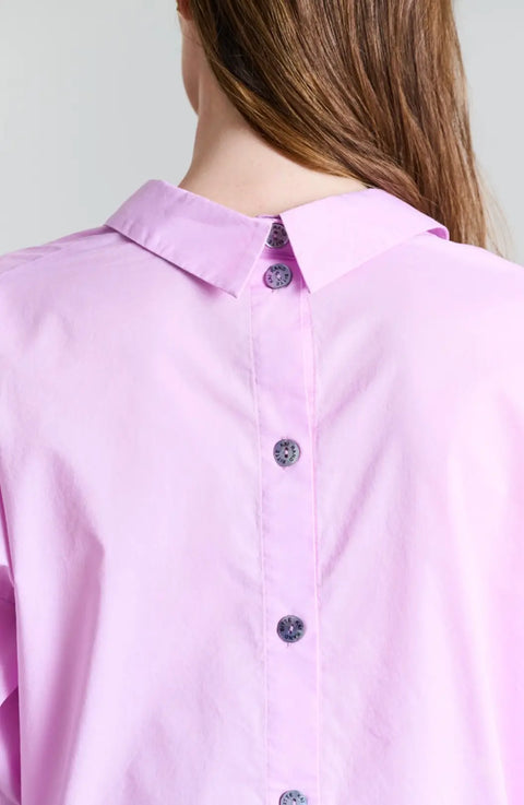 Bitte Kai Rand - Cotton Shirt With Back Fastening Pink - UNNA S
