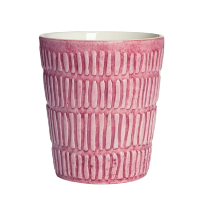Mateus Collection - Stripes Mug Pink