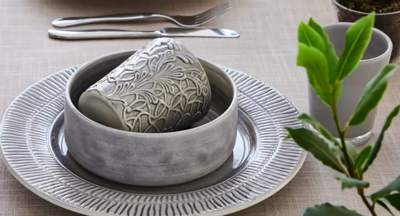 Mateus Collection - Lace Mug Grey