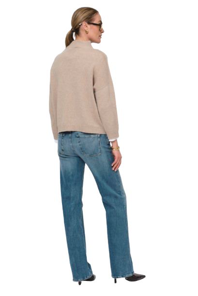 Lasa - Short Sleeve Sweater Camel