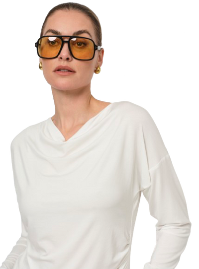 Lasa - Short Sleeve Sweater Camel
