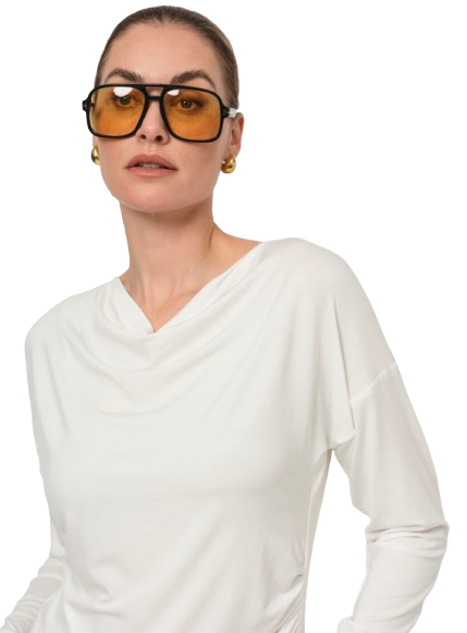 Lasa - Short Sleeve Sweater Camel