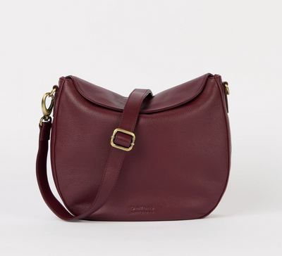 O My Bag Amsterdam - Lana Soft Grain Leather Dark Cherry
