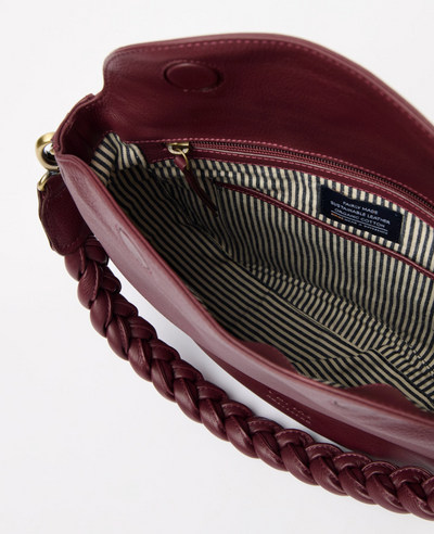 O My Bag Amsterdam - Lana Soft Grain Leather Dark Cherry