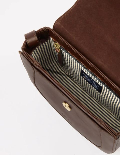 O My Bag Amsterdam - Nina Classic Leather Chocolate - UNNA S