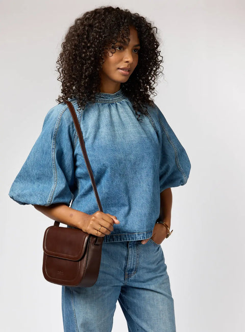 O My Bag Amsterdam - Nina Classic Leather Chocolate - UNNA S