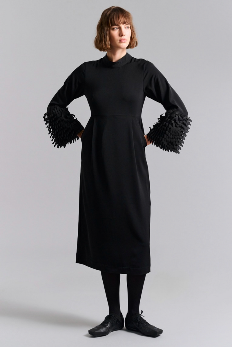Bitte Kai Rand - Dress With Ruffles Black