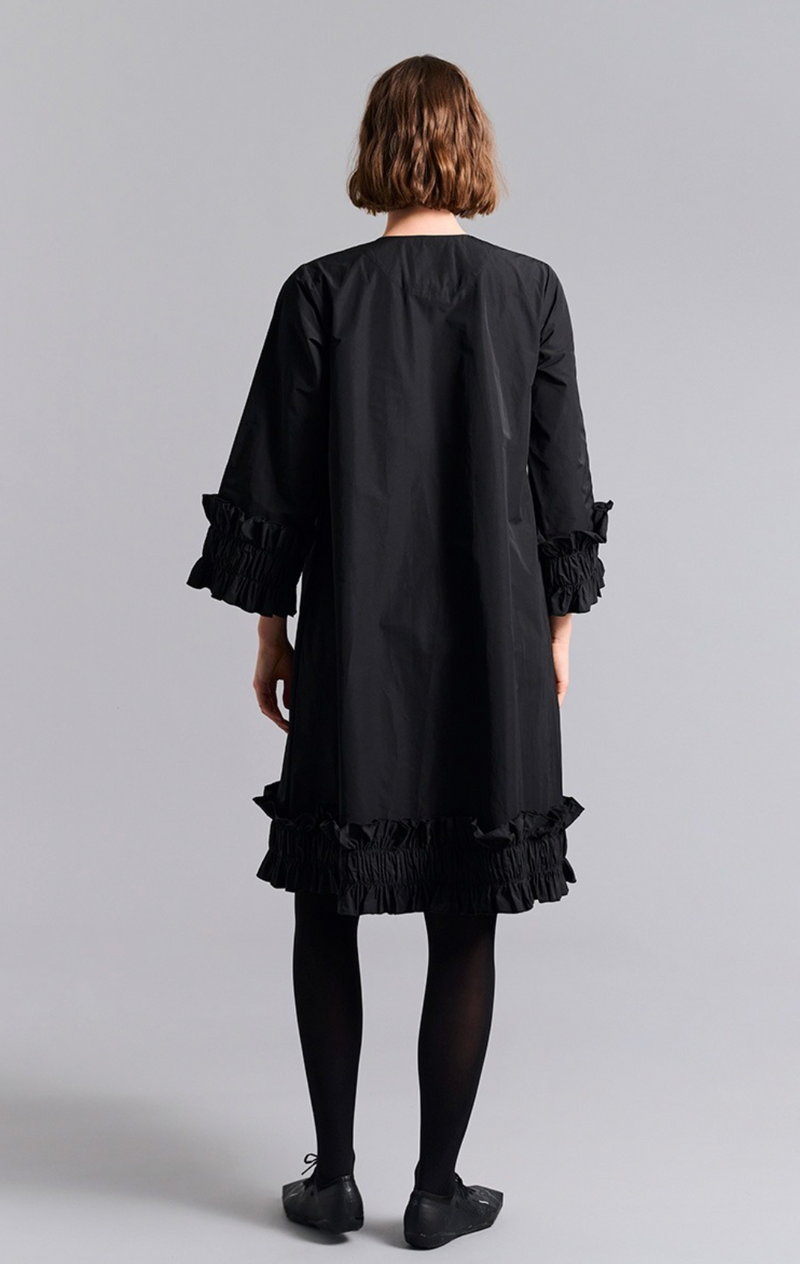 Bitte Kai Rand - Poplin Dress With Ruffles Black