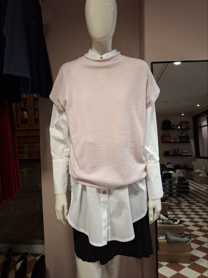 LaSalle - Short Sleeve Sweater Blush