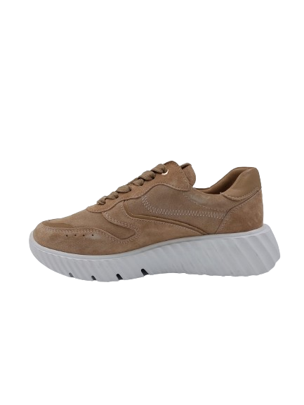 Unisa - Sneaker Beige/white Suede