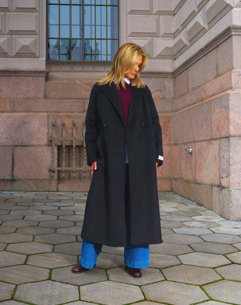 Skills Milano - Angela Wool Blend Coat Black
