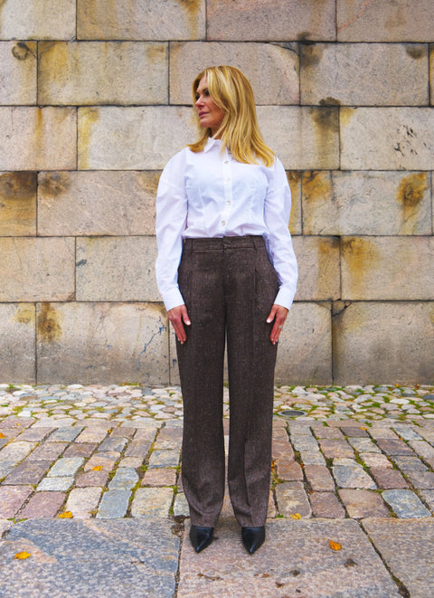 Skills Milano - Creased Trousers Brown