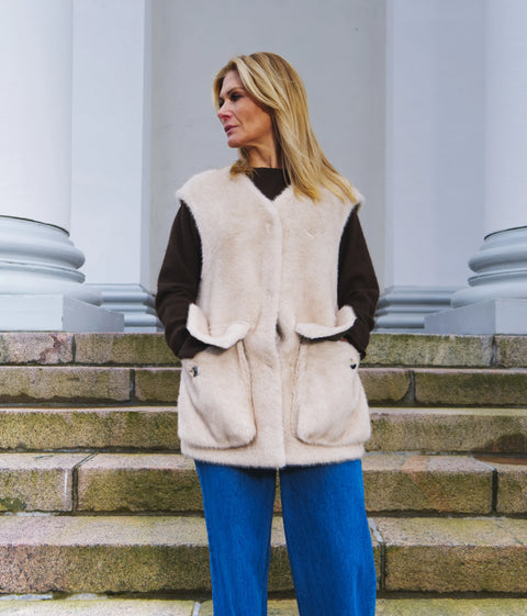 Urbancode London Studio - Reversible Faux Vest Green