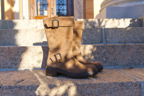 Unisa - Selene Suede Biker Boot Brown