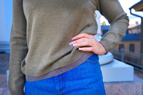 BTF•CPH - Cashmere-Merino Pullover Olive Green
