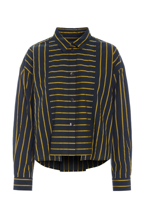 Bitte Kai Rand - Striped Shirt Black/Gold