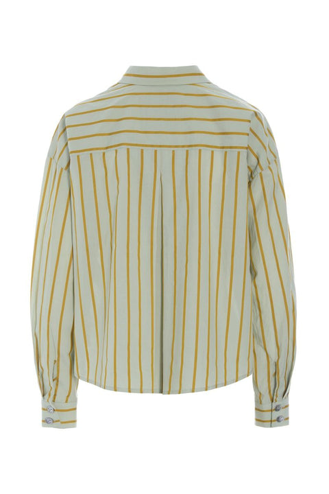 Bitte Kai Rand - Striped Shirt Mint/Gold