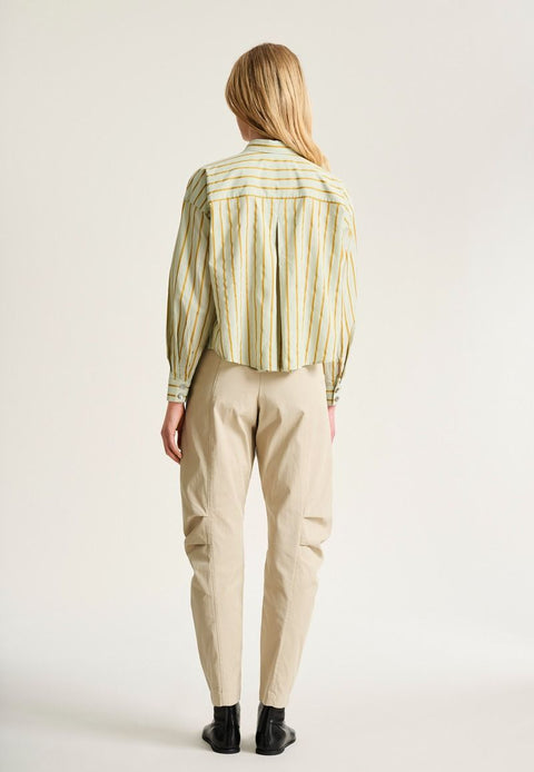 Bitte Kai Rand - Striped Shirt Mint/Gold