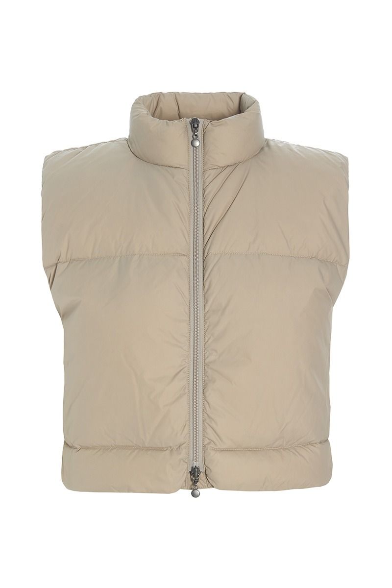 Bitte Kai Rand - Feather Down Short Vest Stone
