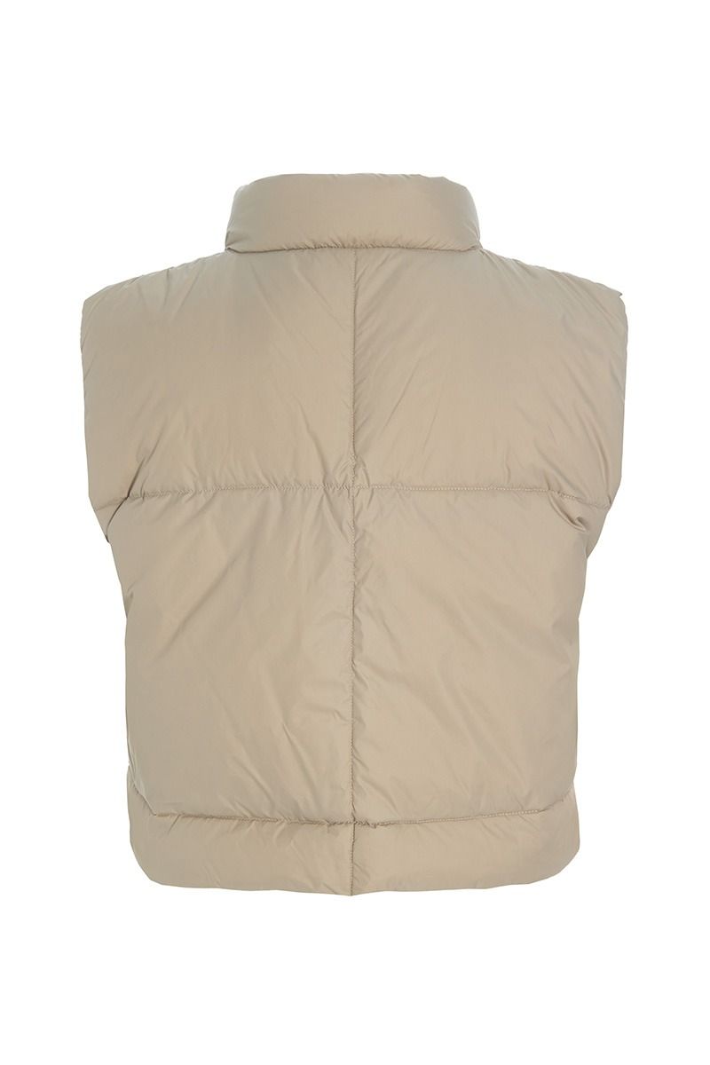 Bitte Kai Rand - Feather Down Short Vest Stone