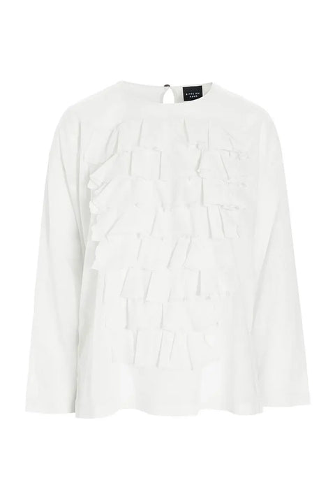 Bitte Kai Rand – Frill Panel Blouse White - UNNA S