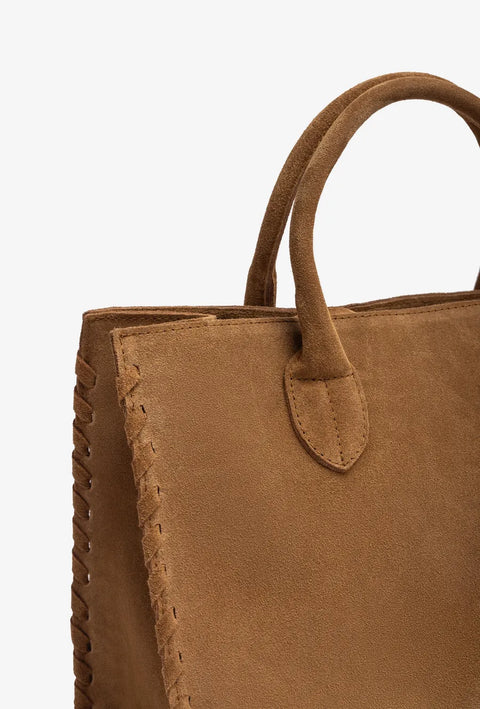 Unisa - Thais Split Leather Bag Taupe