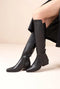 Unisa - Ponted Toe Knee High Boot Black