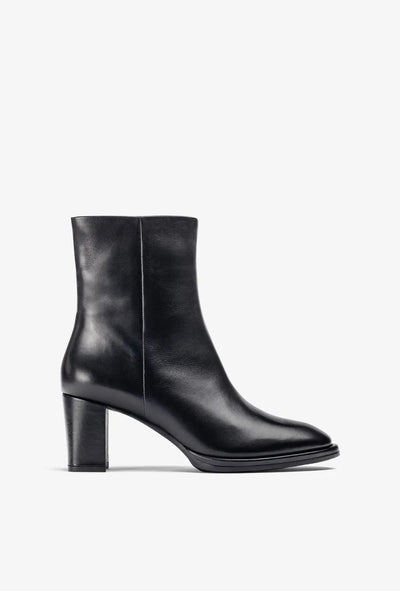 Unisa - Leather Ankle Boot Black