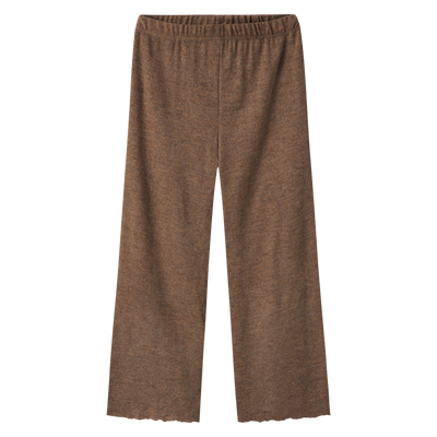 By Basics - Merino Wool Pants Grain Melange