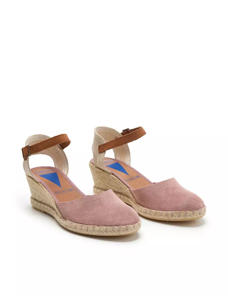 Verbenas - Malena Wedge Espadrille Rose