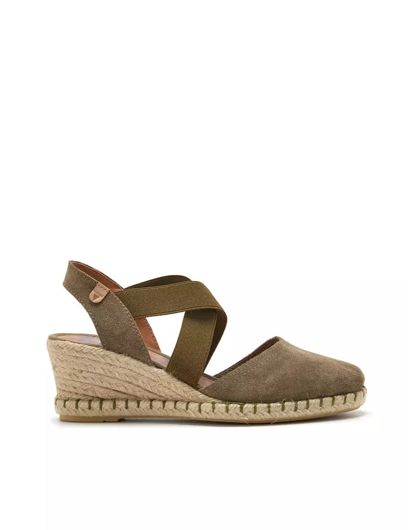 Verbenas - Mila Wedge Espadrille Khaki