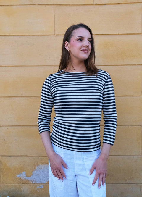 By Basics - Long Sleeve Classic Stripe