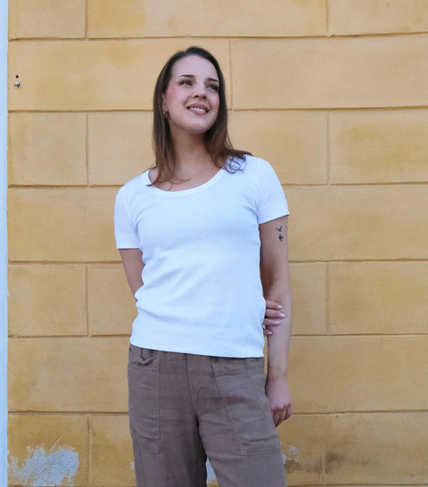 By Basics - T-shirt White UnnaS