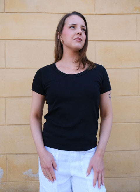 By Basics - T-shirt Black UnnaS