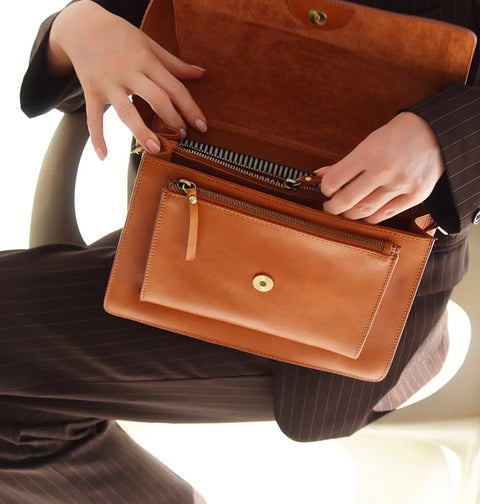 O My Bag - Harper Cognac Classic - UNNA S