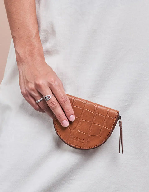 O My Bag - Laura Purse Cognac Croco - UNNA S