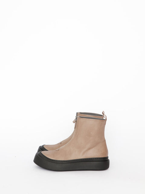Lofina - Curl Boot With Front Zipper Malto
