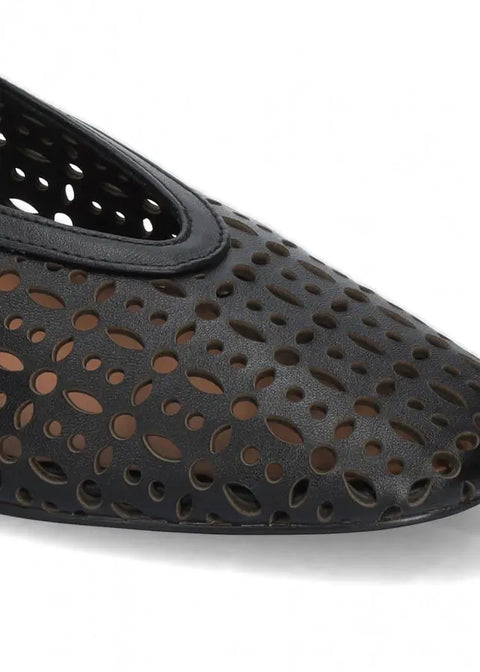 Bibi Lou - Maia Flat Ballerina Black - UNNA S