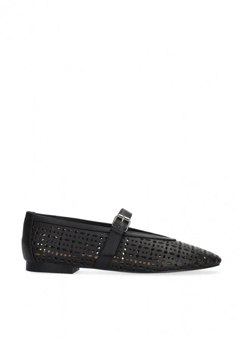 Bibi Lou - Maia Flat Ballerina Black - UNNA S