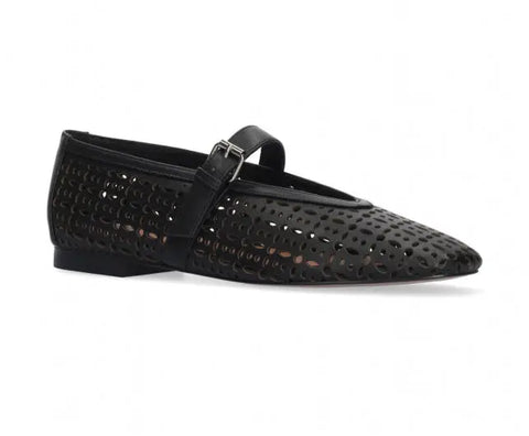 Bibi Lou - Maia Flat Ballerina Black - UNNA S