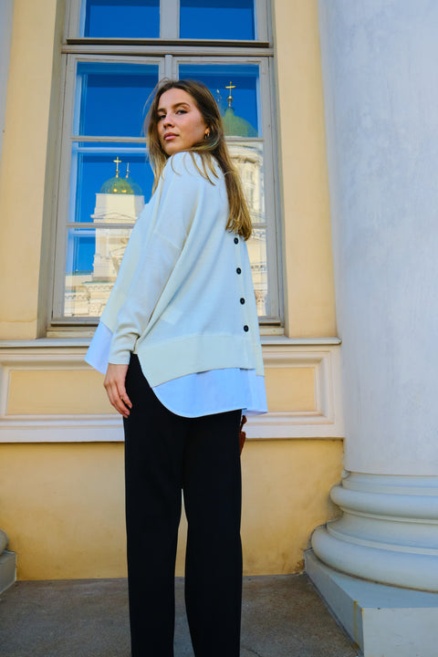 MeiMeij - Aylin Layered Cardigan Off-white