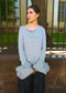 MeiMeij - Vega Ruffle Cuff Long Sleeve Beige