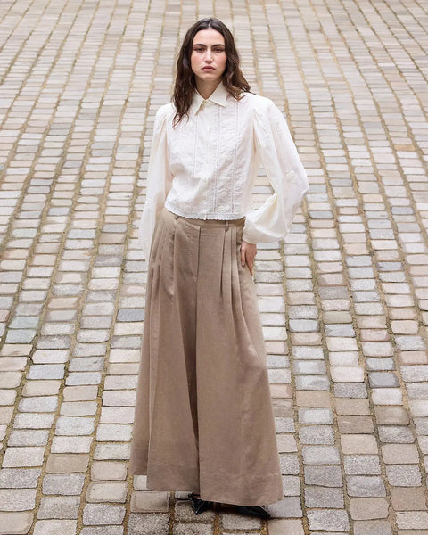 Mes Demoiselles Paris – Soleil Pants Beige - UNNA S