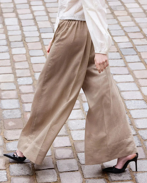 Mes Demoiselles Paris – Soleil Pants Beige - UNNA S