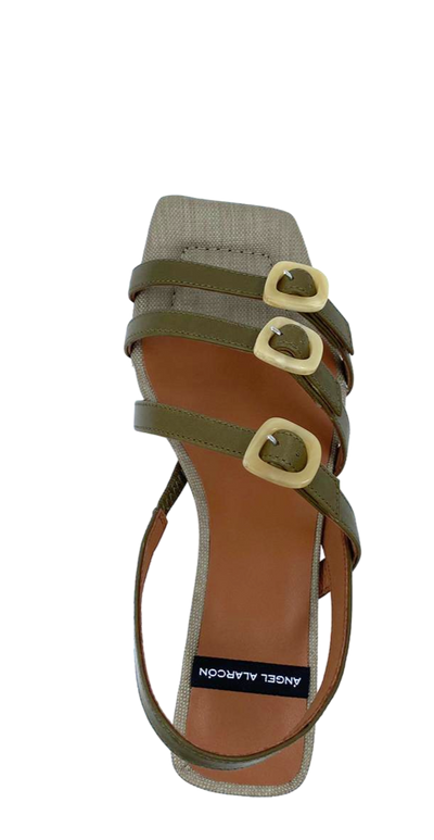 Ángel Alarcón - Alaia Sandal Green