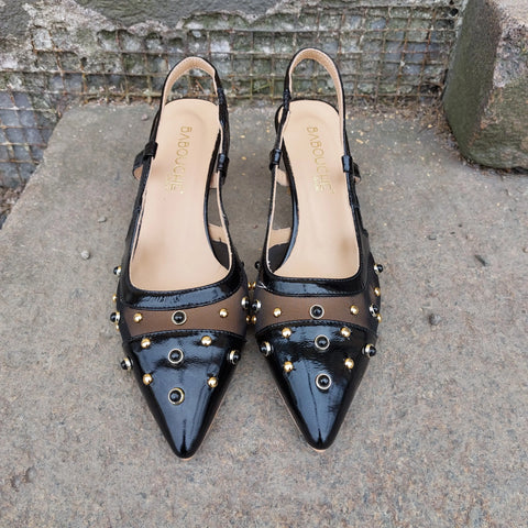 Babouche Lifestyle – Simone Heel Black UnnaS