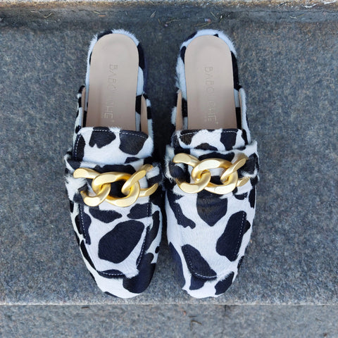 Babouche Lifestyle - Sammy Mule Cow UnnaS