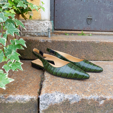 Babouche Lifestyle – Nelly Slingback Green UnnaS