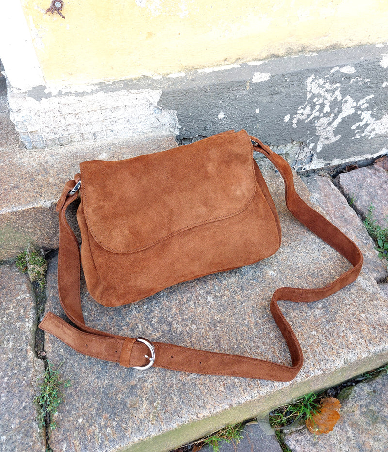 Unisa - Handbag Suede Brown